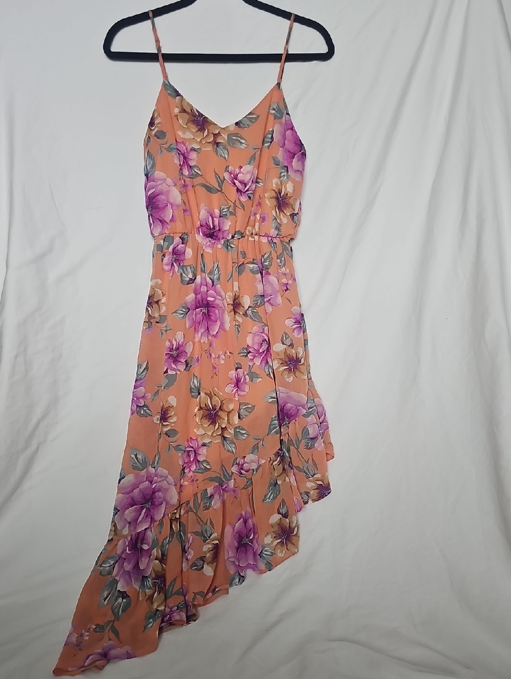 Asymmetrical Floral Dress By EVERLY